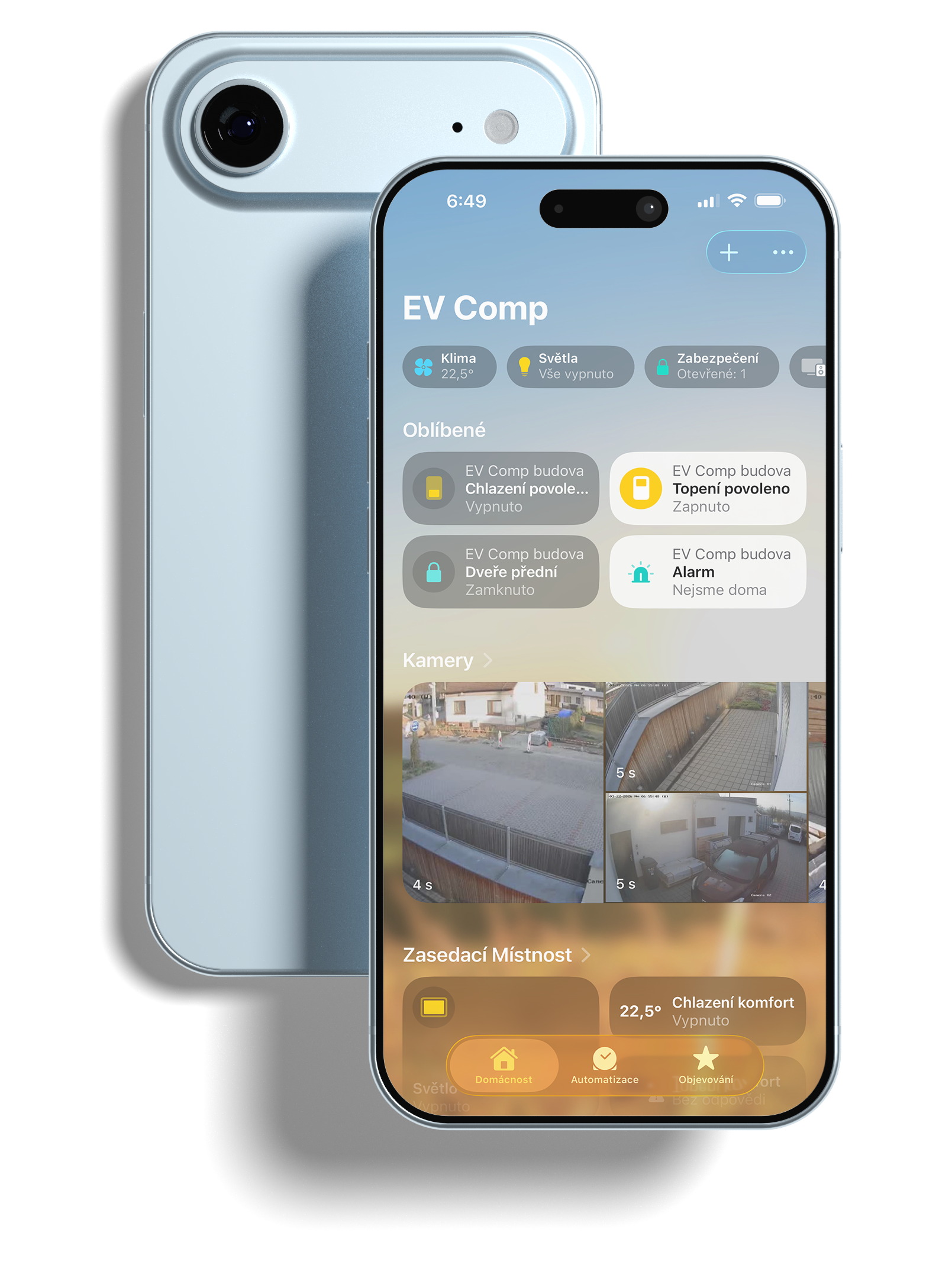 iPhone Air s aplikací Apple Domácnost